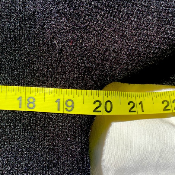 Christmas Tree Sweater L Karen Scott Petite Black Green Rhinestone Top Pullover - Picture 8 of 14